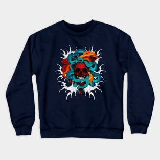 skull and snake Crewneck Sweatshirt